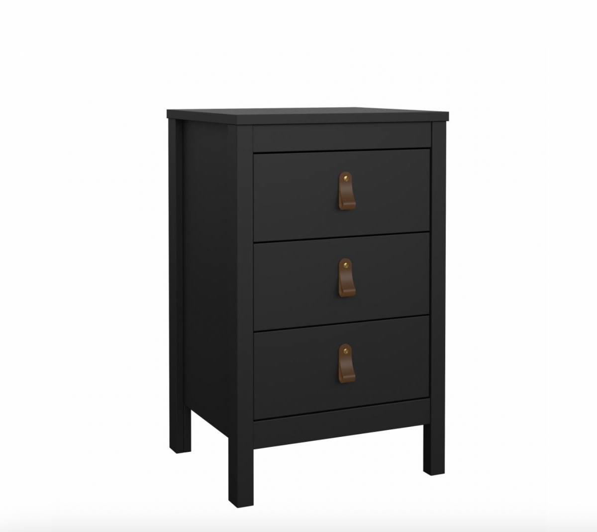 Nachtkastje Madrid met 3 lades - Black