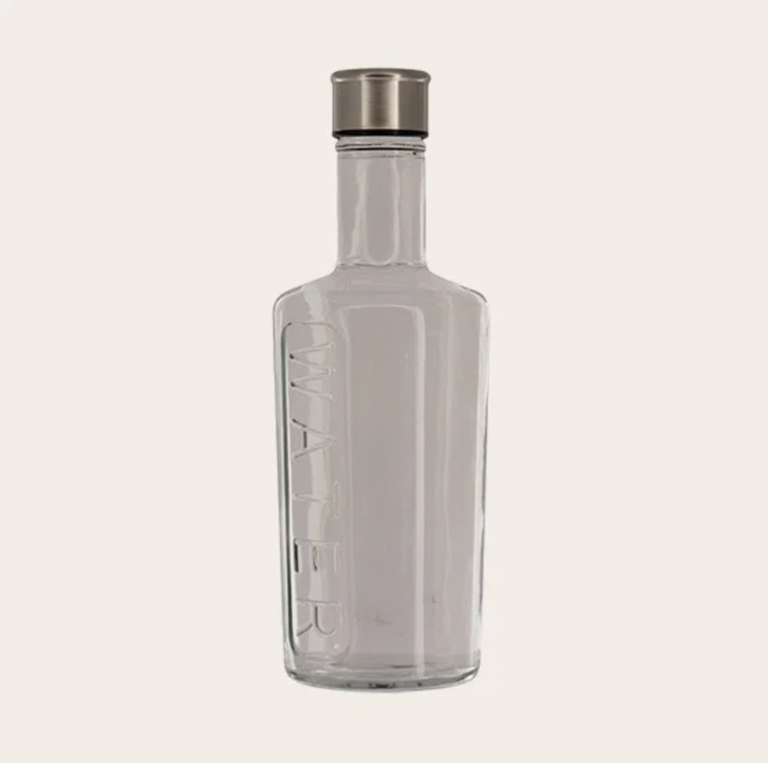 Waterfles met metalen dop