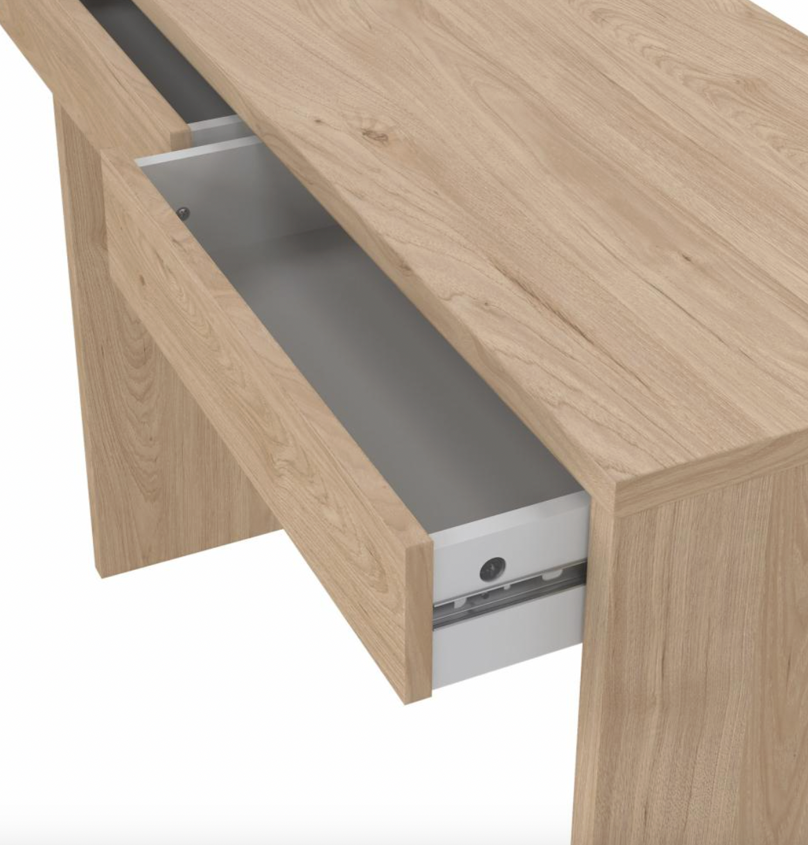 Tafel met 2 lades - Jackson Hickory