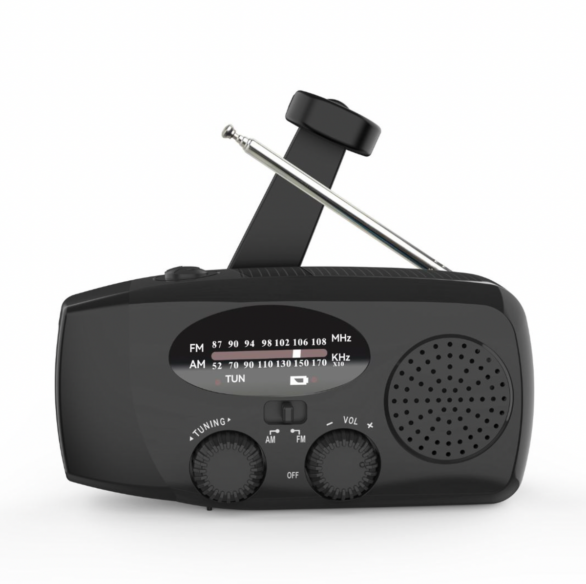 Noodradio met powerbank