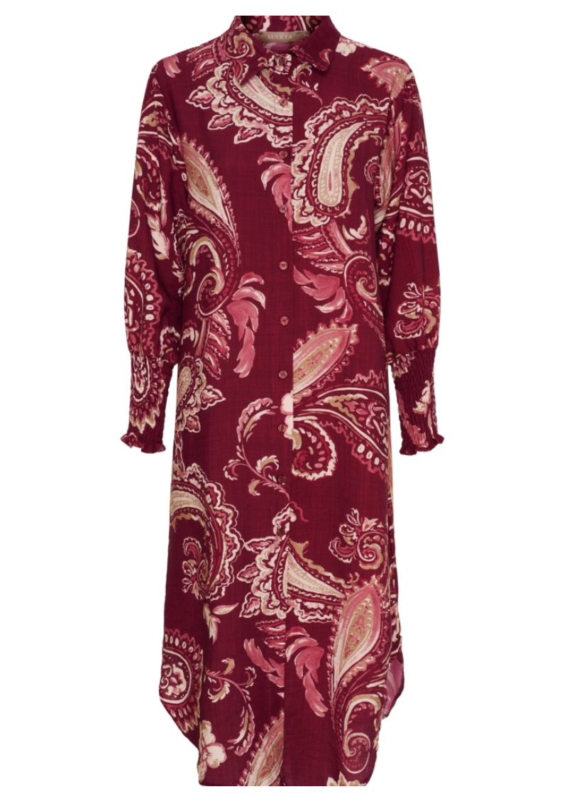 Jurk Moss Bordeaux
