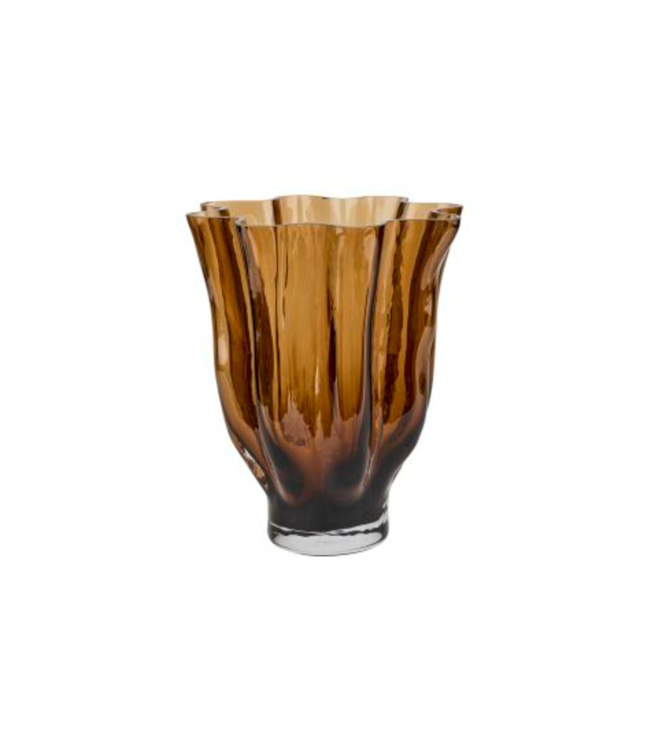 Vaas bruin glas