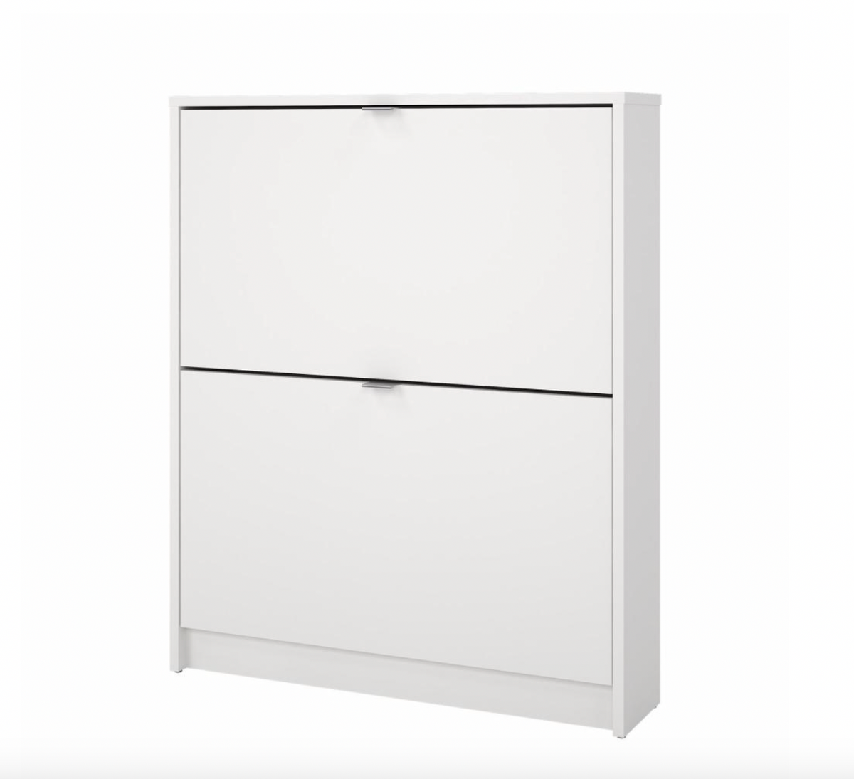 Schoenenkast met 2 vakken + 2 lagen - White