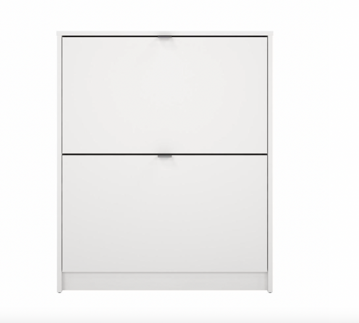 Schoenenkast met 2 vakken + 2 lagen - White