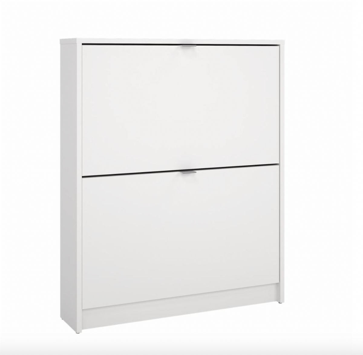 Schoenenkast met 2 vakken + 2 lagen - White