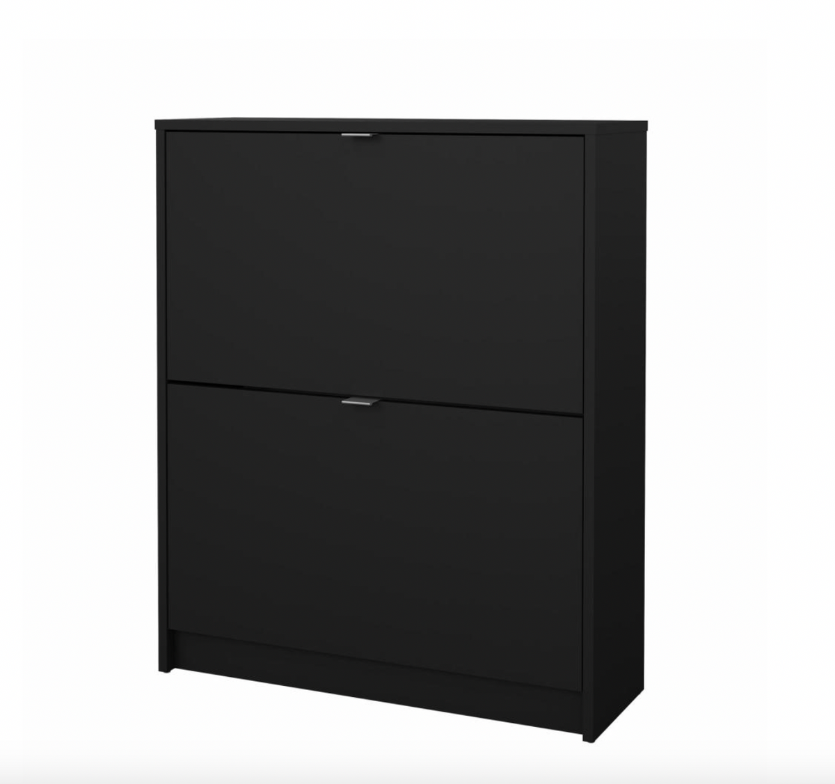 Schoenenkast met 2 vakken + 2 niveaus - Black