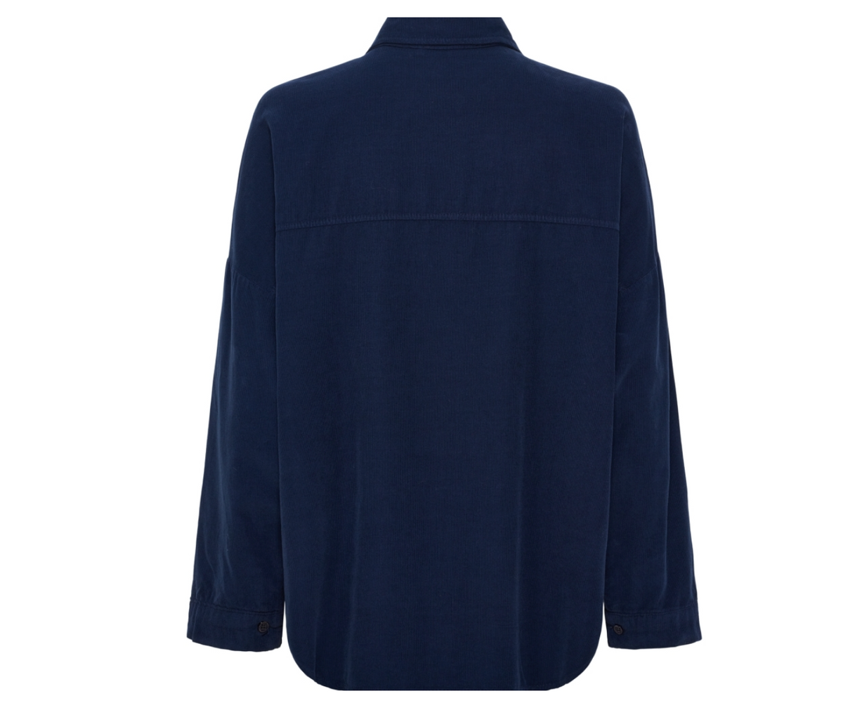 Shirt van babycord - Blue
