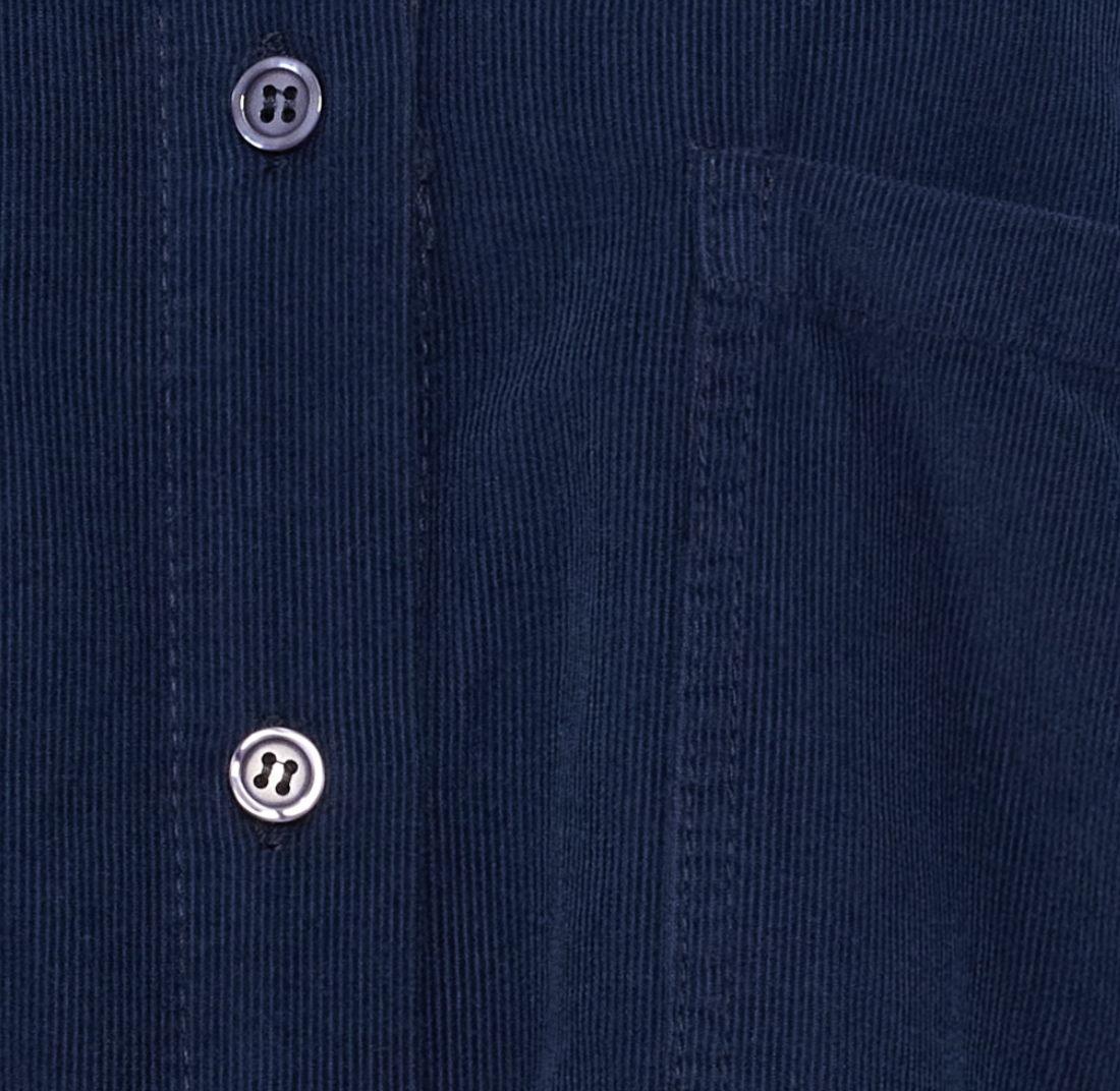 Shirt van babycord - Blue