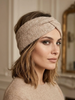 Haarband winter taupe
