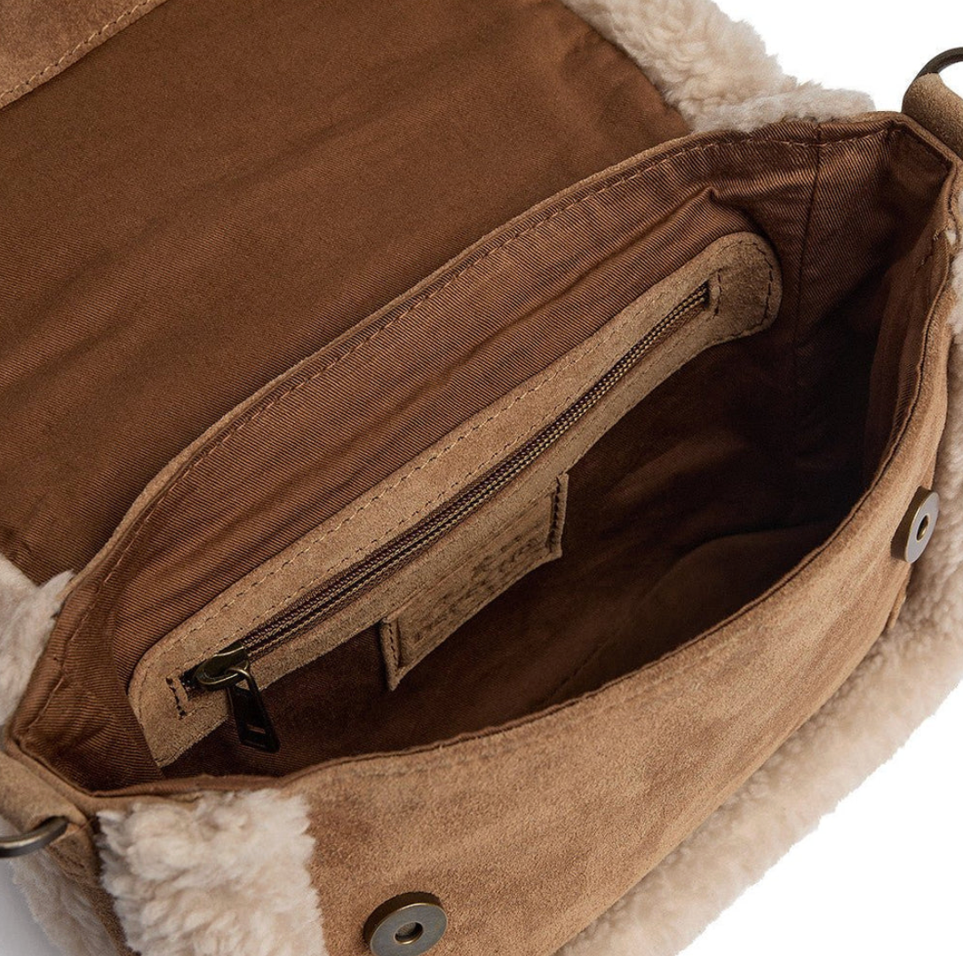 Clutch / leren tas Buenos Aires – Cognac