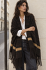 Poncho brown – bruine poncho van viltwol