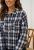 Blouse Marbella – geruite blauwe blouse