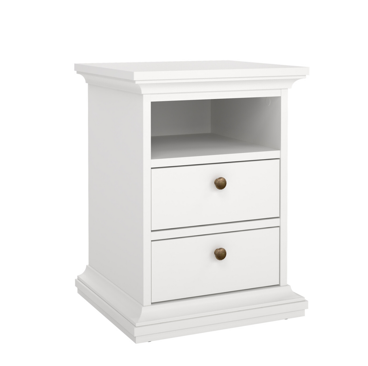 Nachttafel Paris White – 2 lades
