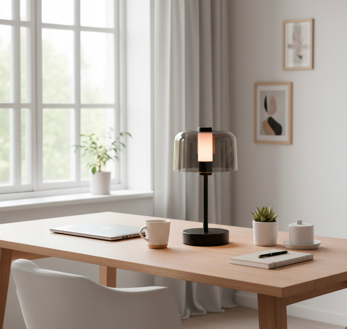 Tafellamp oplaadbaar – zwart