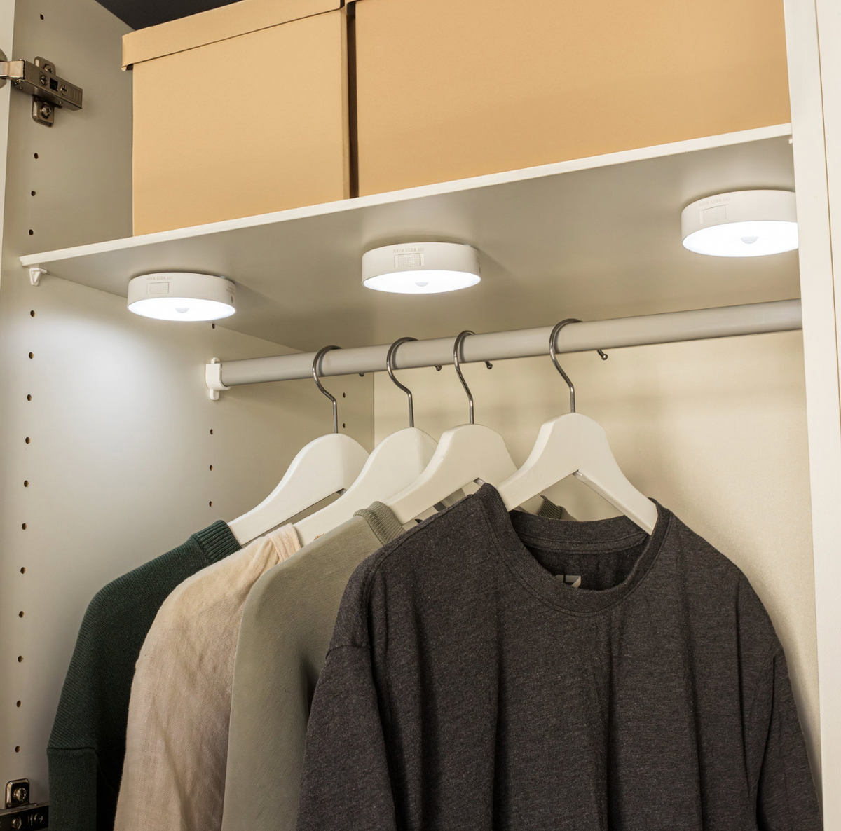 Sensor-spotlampen - set van 3 stuks