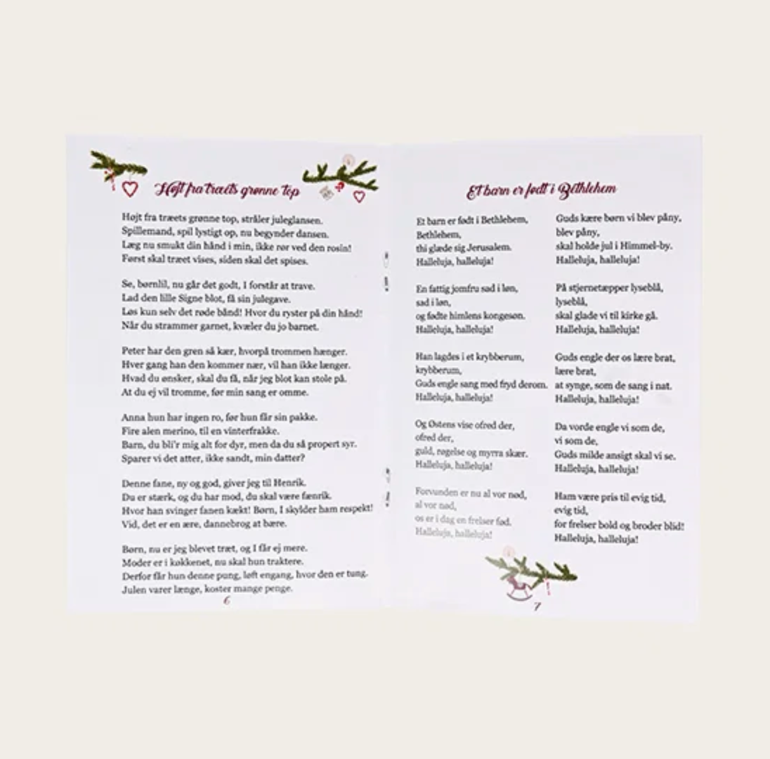Kerstliedjesboekje met Deense kerstliederen - 4 stuks – Kerstliederen