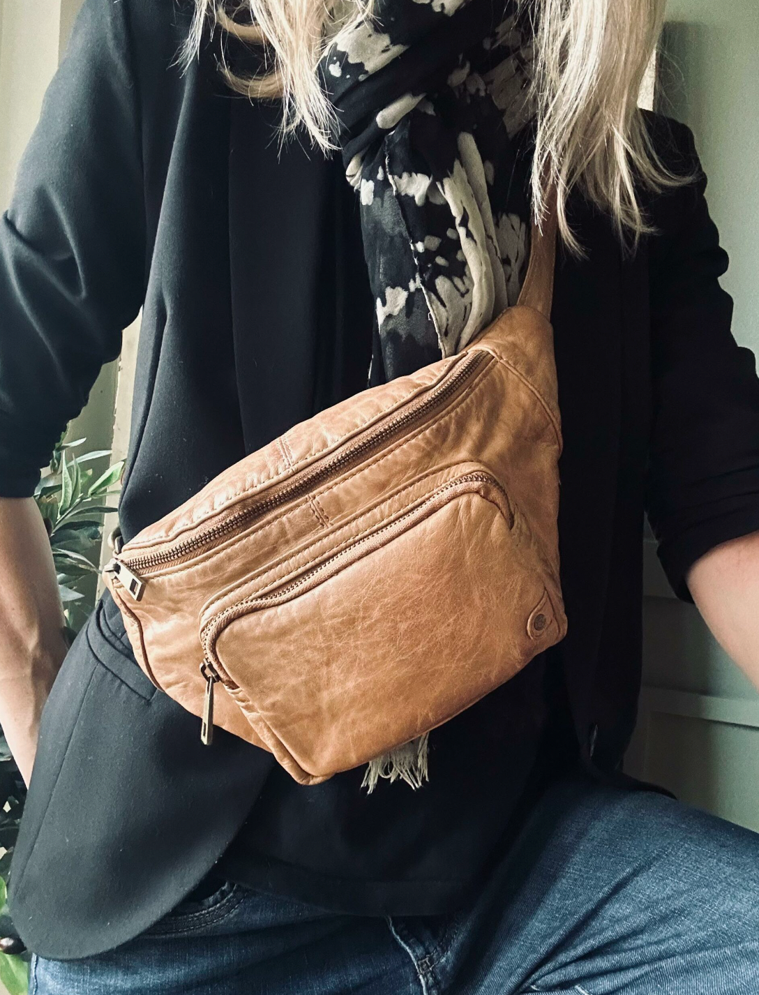 Heuptas in vintage look - Camel