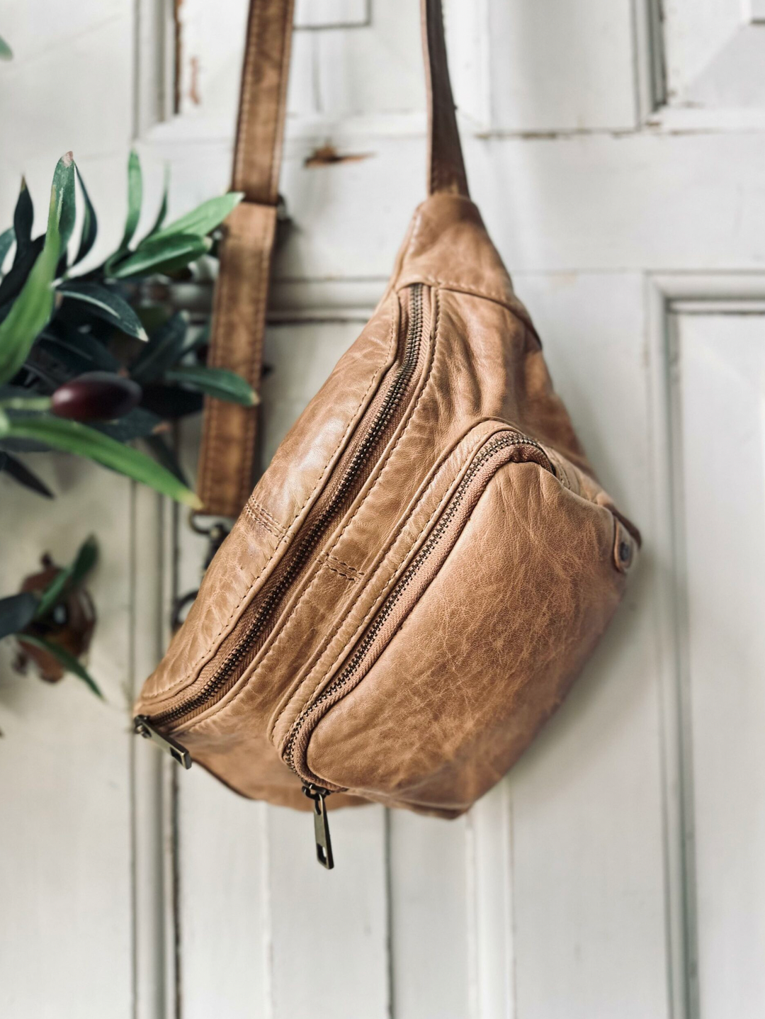 Heuptas in vintage look - Camel