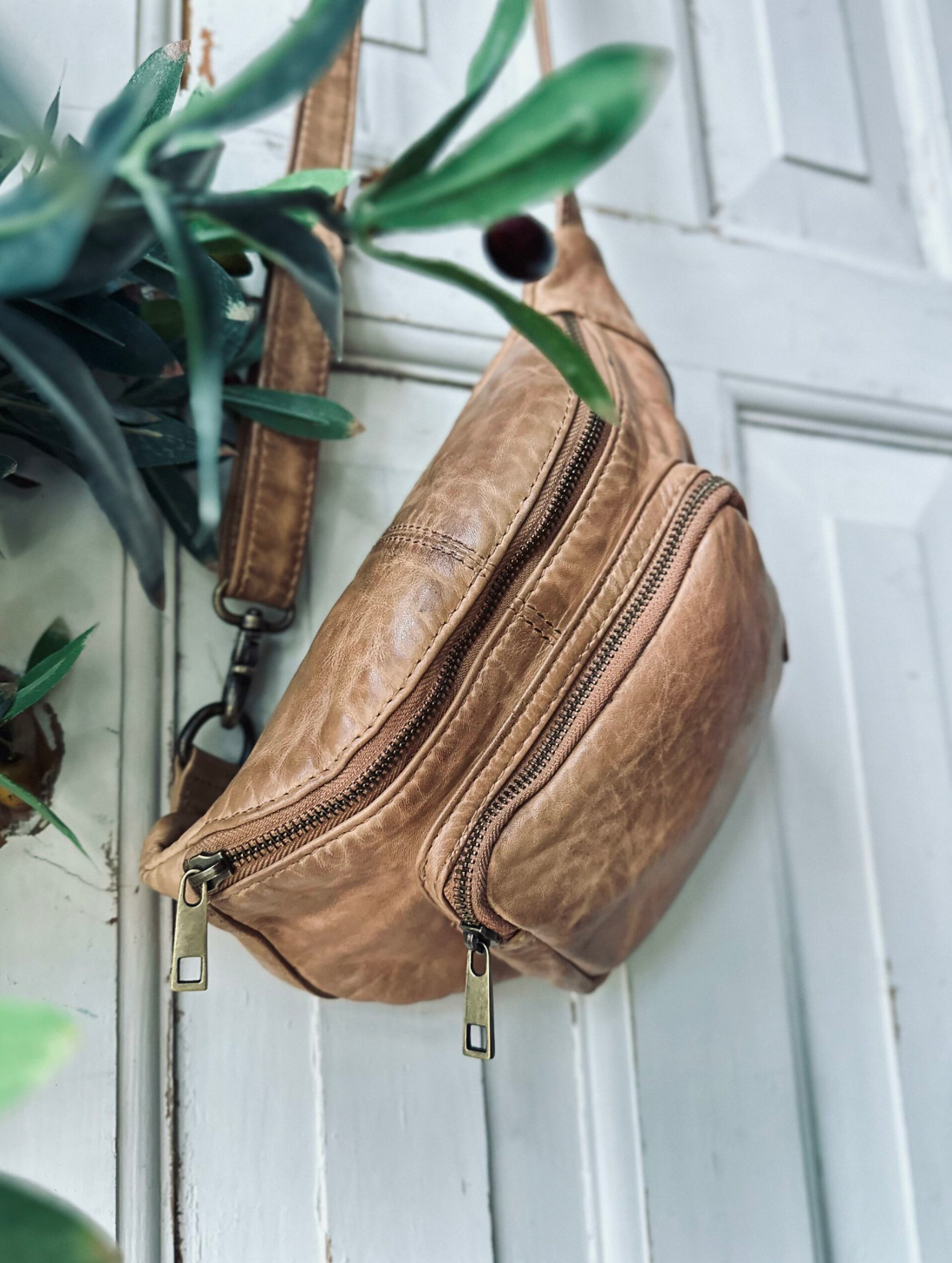 Heuptas in vintage look - Camel