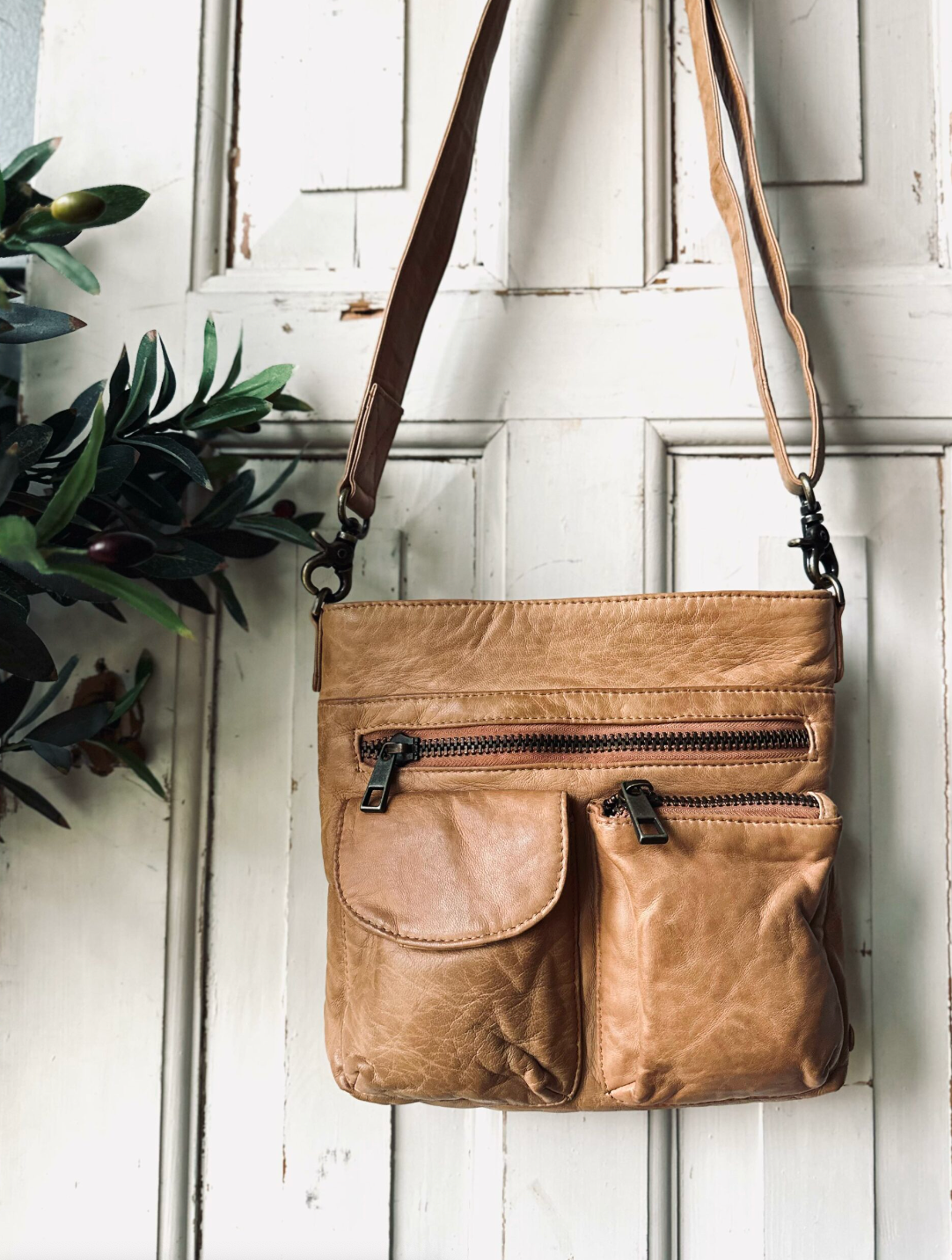 Crossbody Camel – Ultra zacht