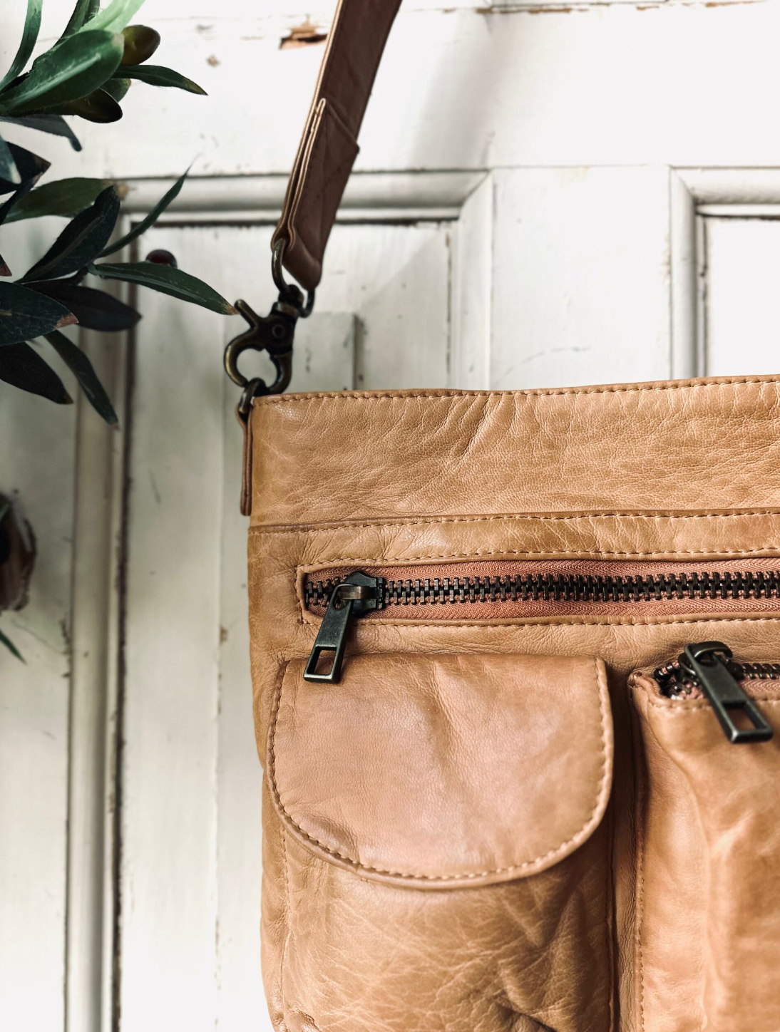 Crossbody Camel – Ultra zacht
