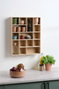 Wandplank met vakken