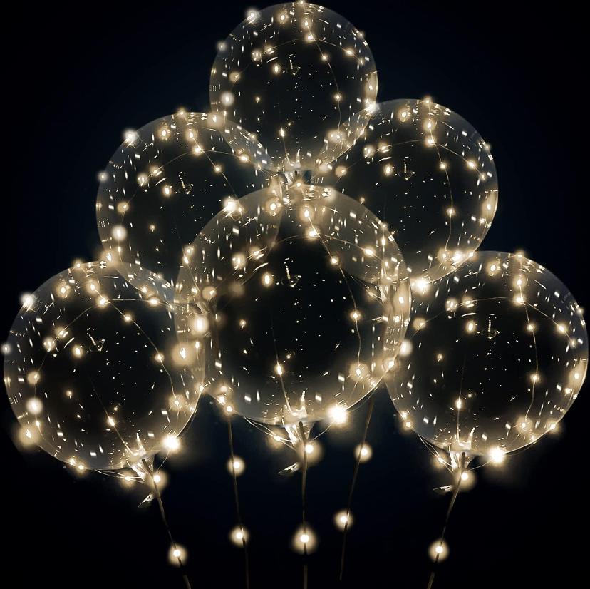 LED Ballonnen - 10-pack (warm wit licht)
