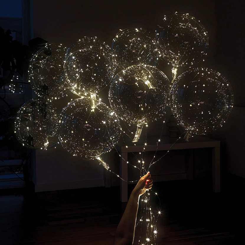 LED Ballonnen - 10-pack (warm wit licht)
