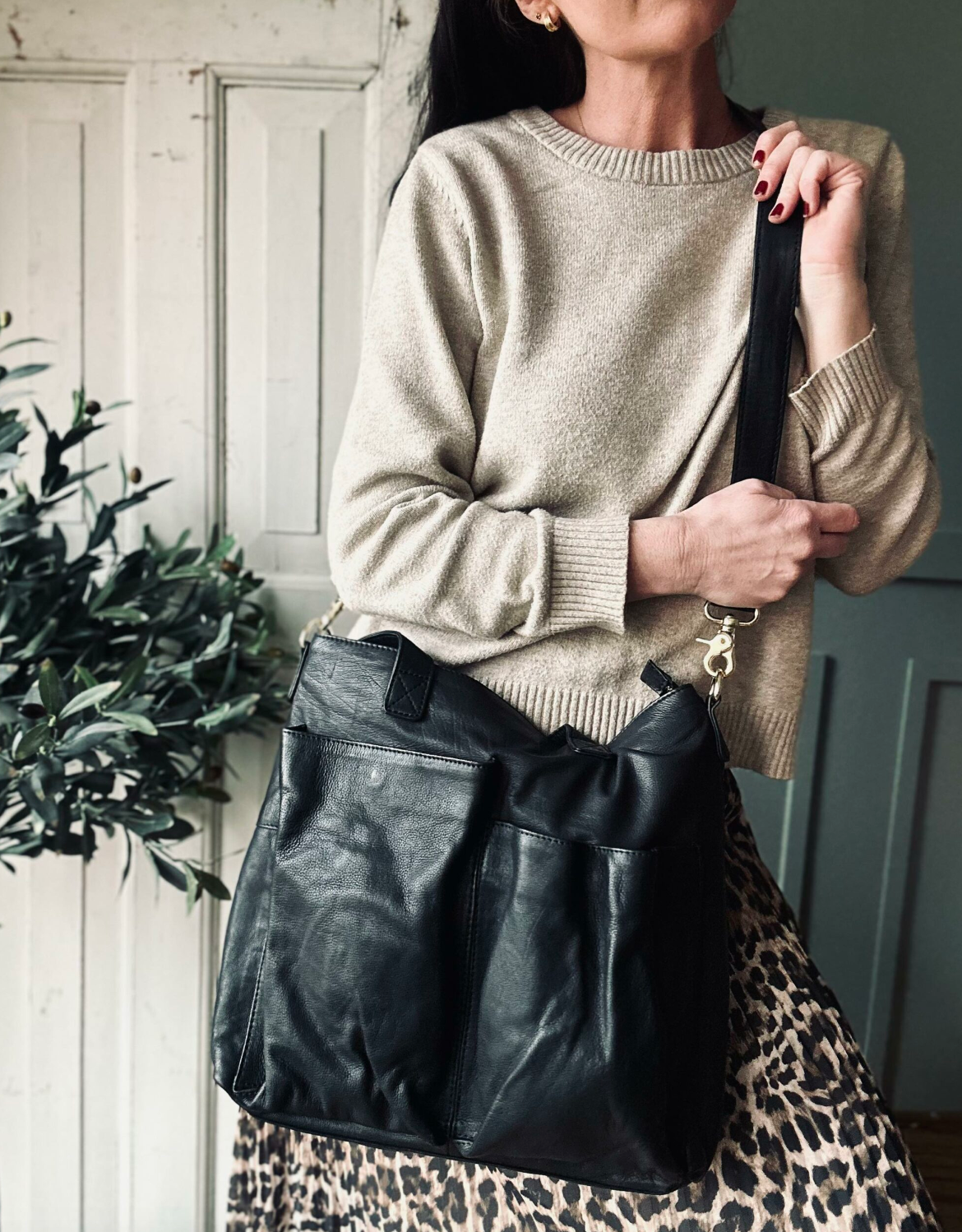 Shopper Black Lux – Kalfsleer
