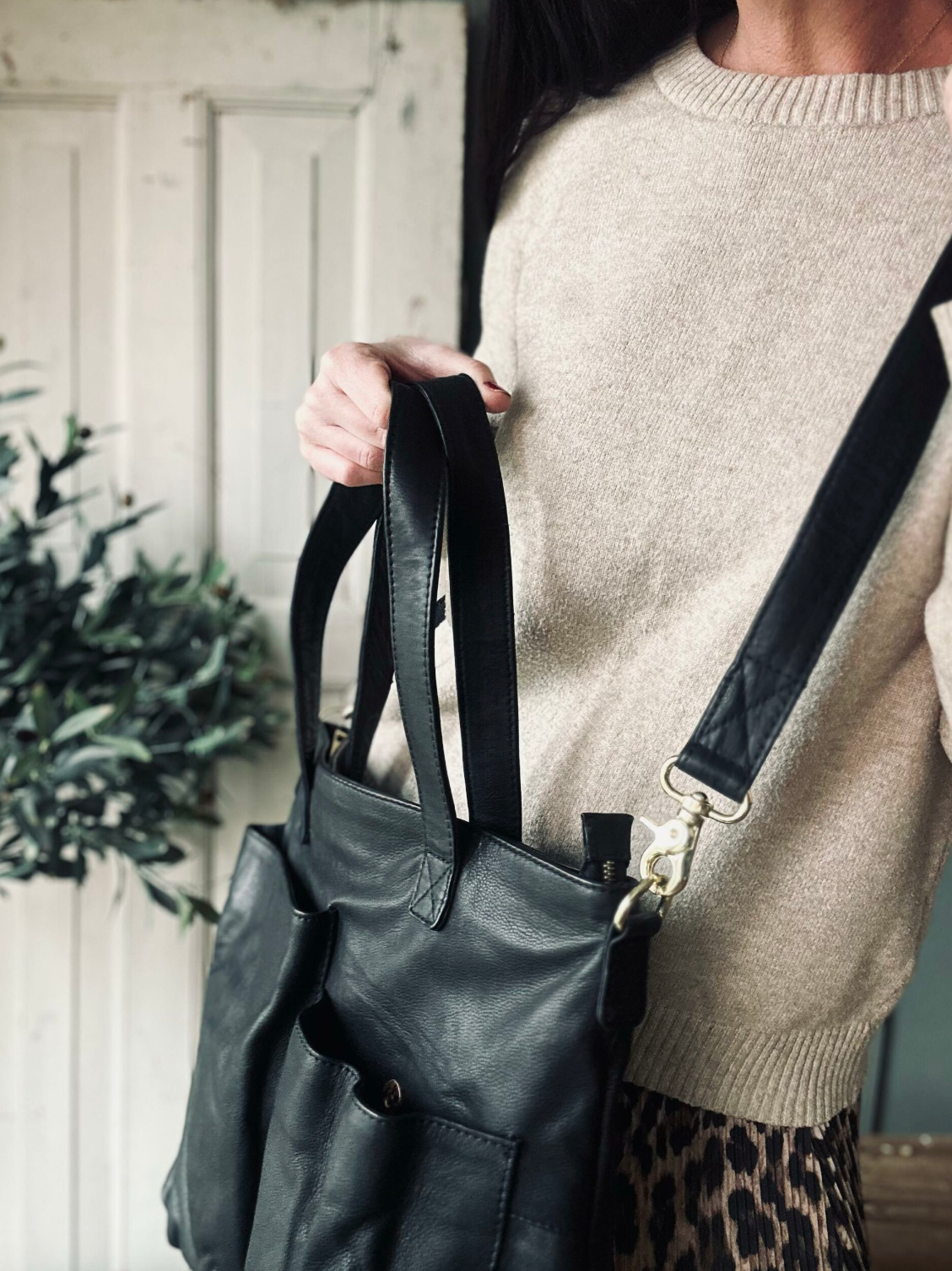 Shopper Black Lux – Kalfsleer