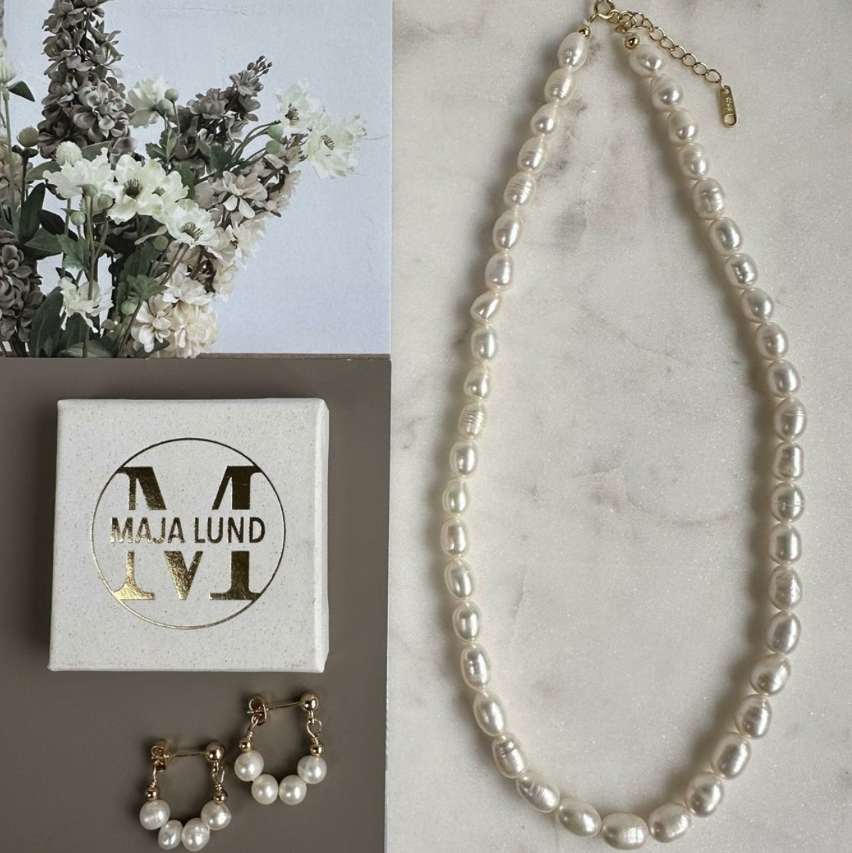 Ketting Tinka m. Gebroken witte zoetwaterparels
