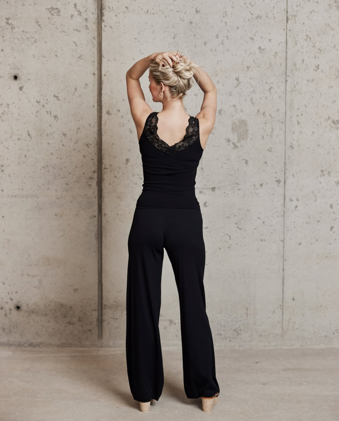 Top Belen microvezel - Black