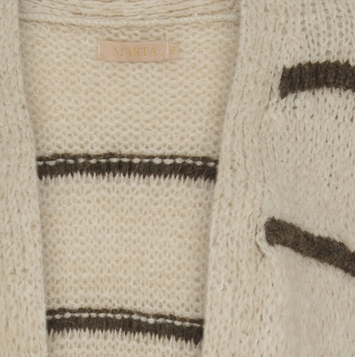 Cardigan gestreept