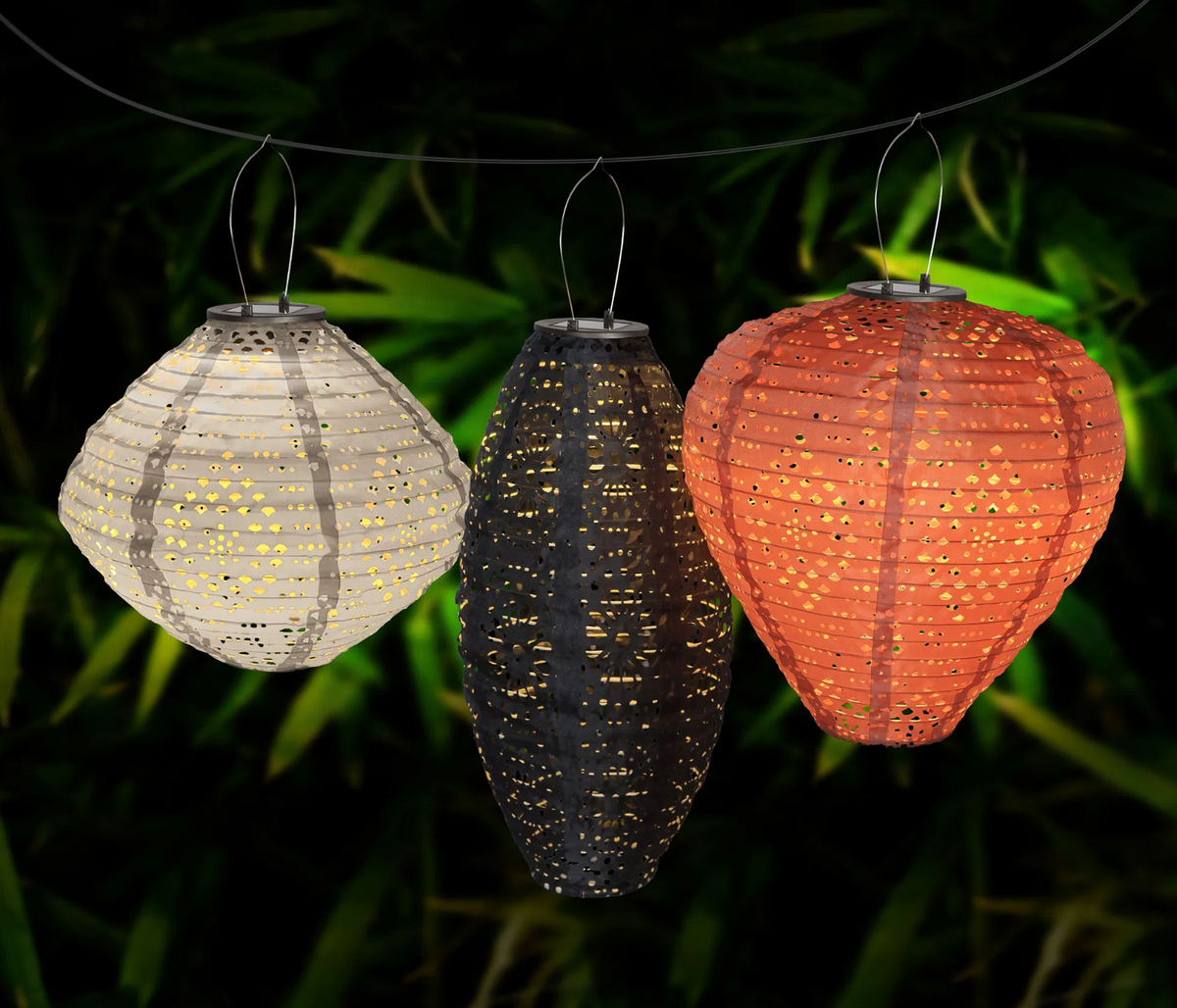 Lamp met zonnepanelen - White