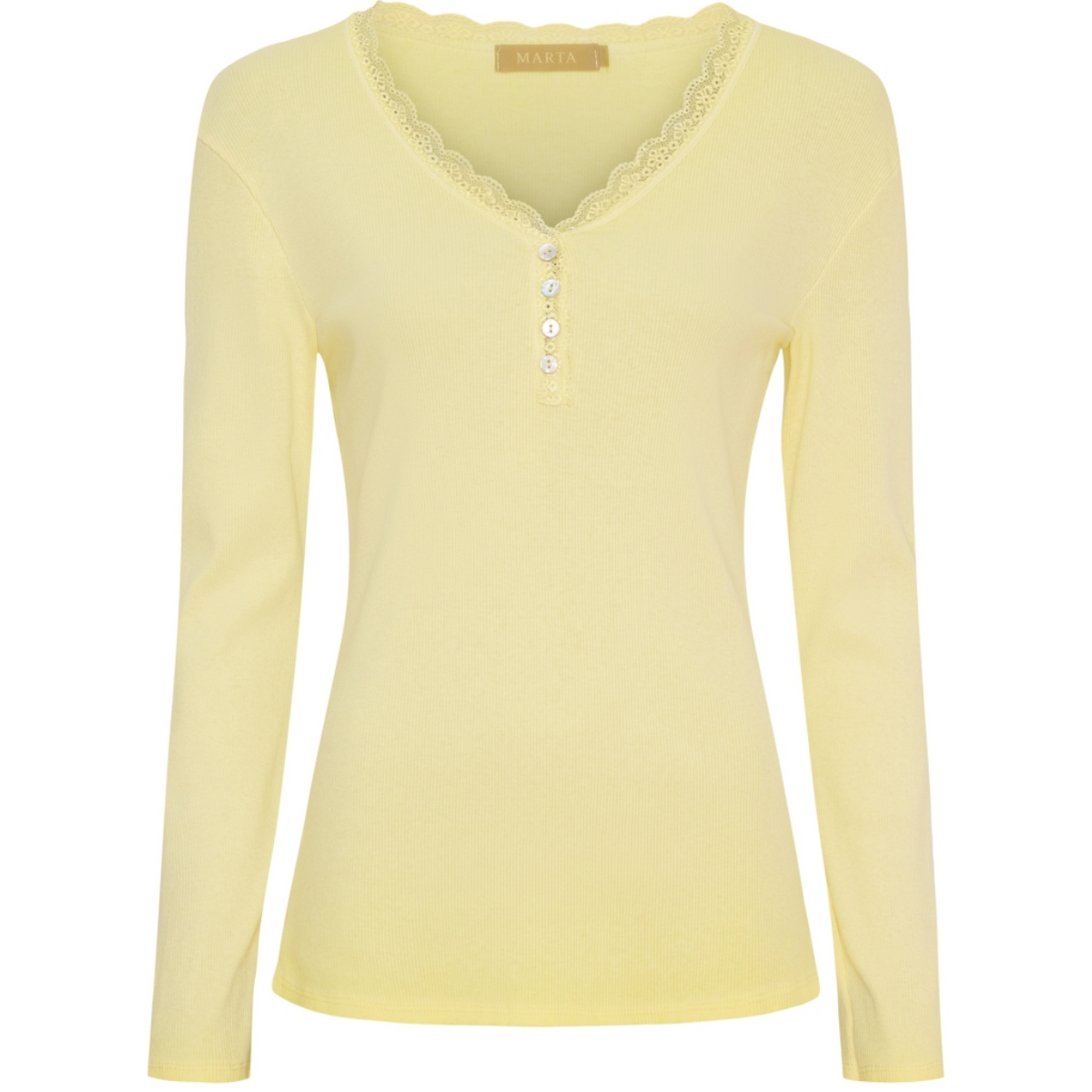 Blouse Masha m. Knopen - Summer yellow