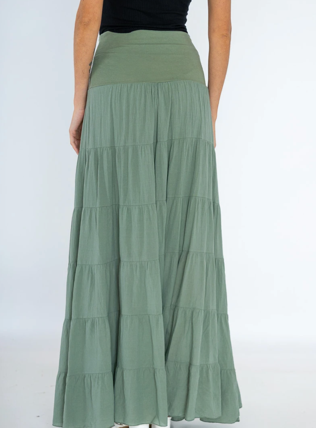 Rok Boheme cotton – S/M Groen