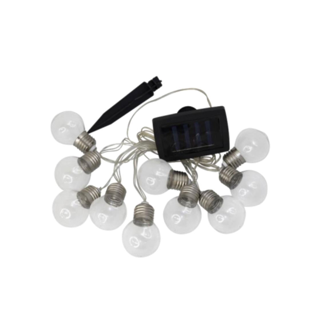 Lichtslinger Laura met zonnepanelen - Buiten met 10 en 20 lampen