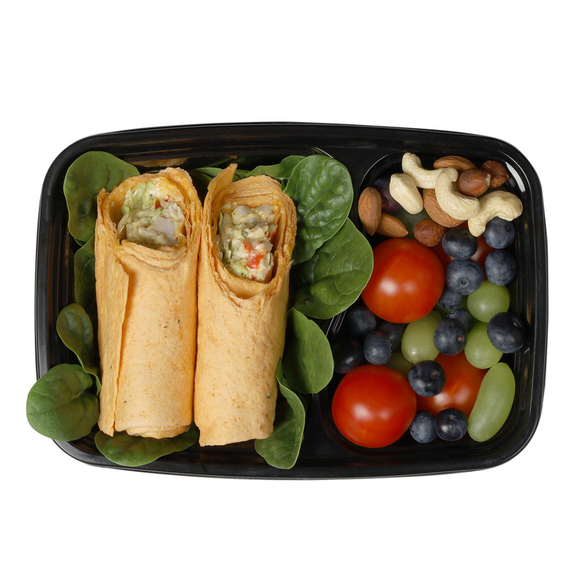 Herbruikbare lunchbakjes met twee vakken en deksel - 5 st.
