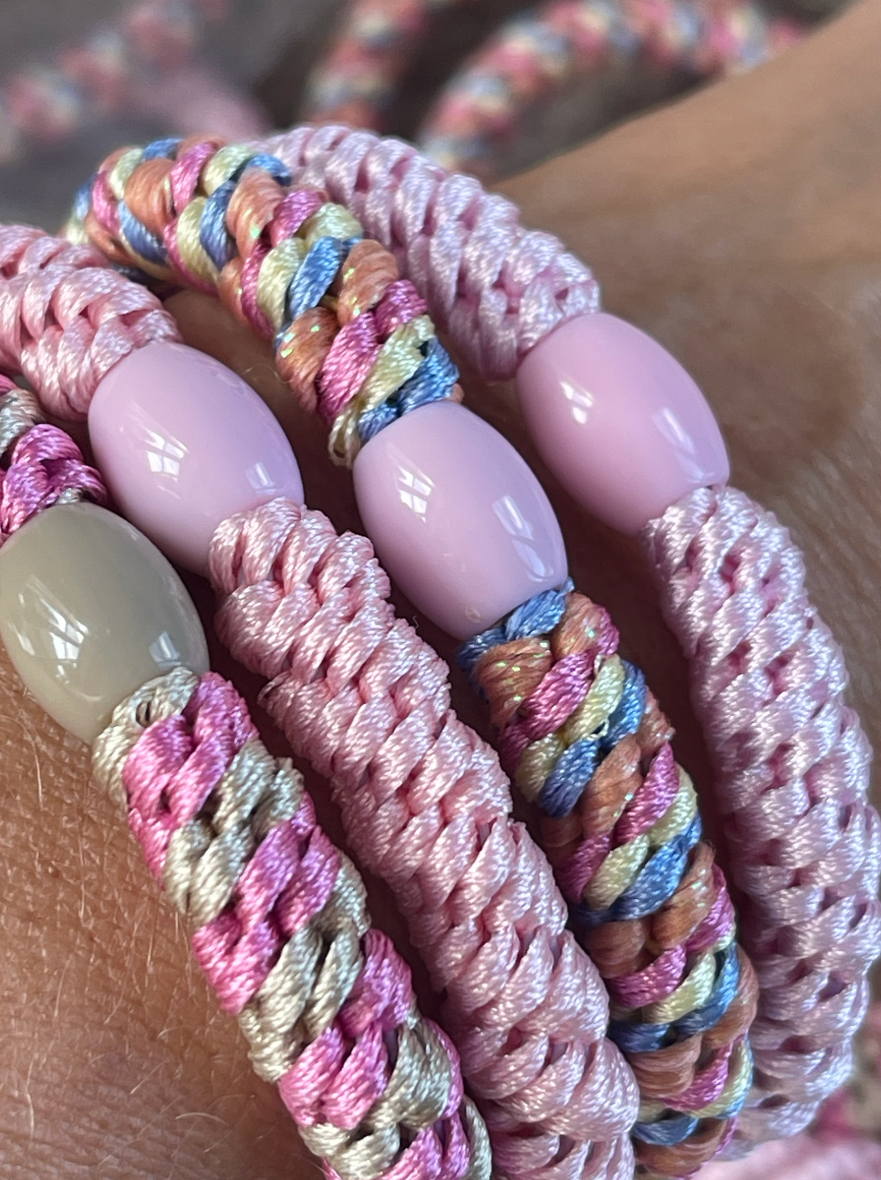 Haarelastieken Supreme Soft pink - 4 stuks
