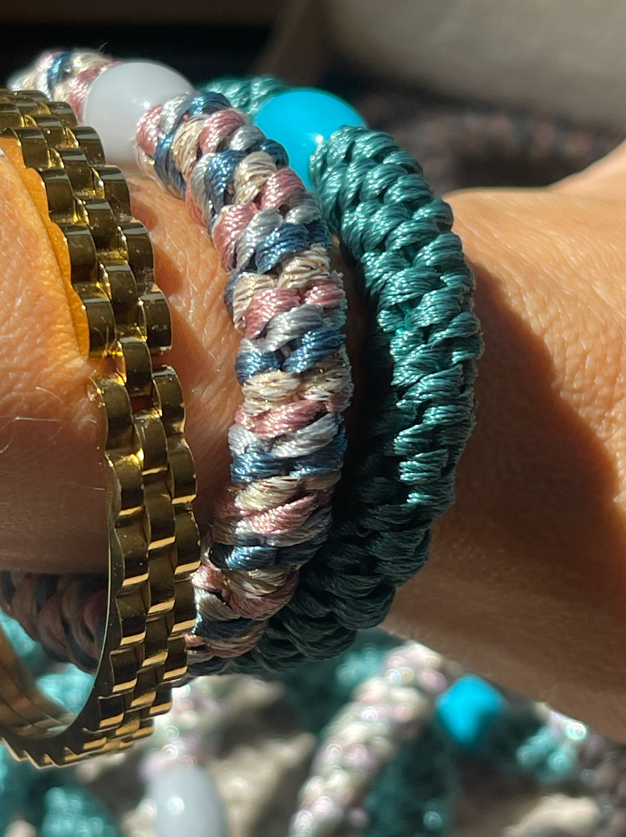 Haarelastieken Supreme Aqua - 4 st.