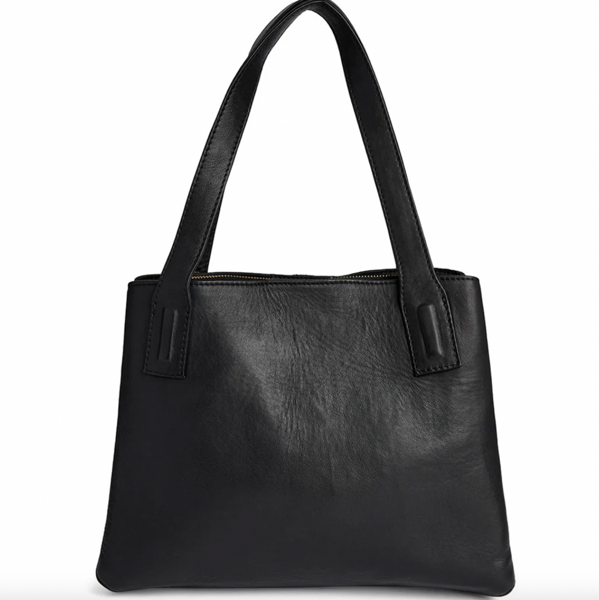 Schoudertas - Black leather