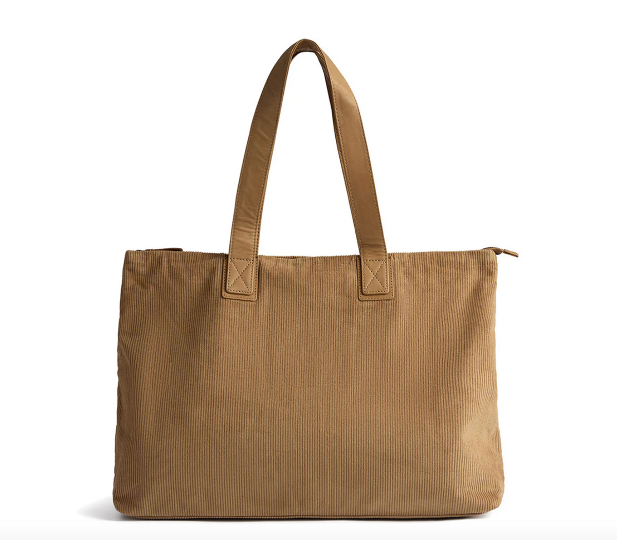 Shopper fluweel - Tan