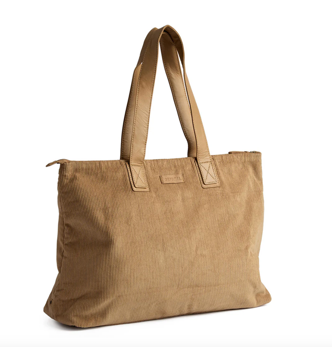 Shopper fluweel - Tan