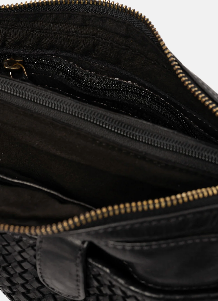 Crossbody Marga - Black leather