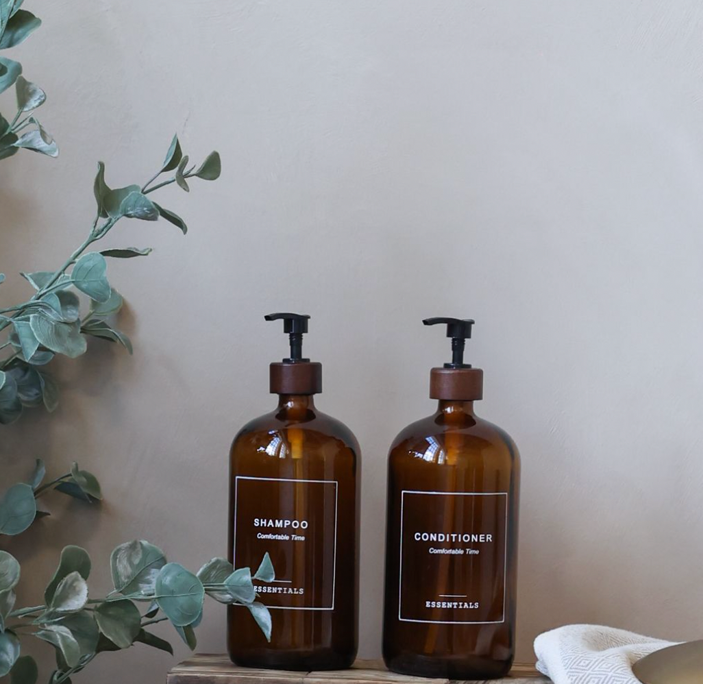 Fles met pomp - Body Wash