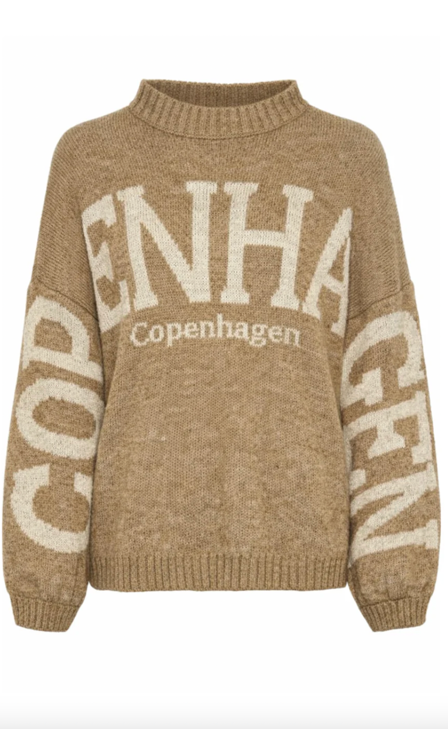 Gebreide trui Aria Copenhagen - Fango / beige