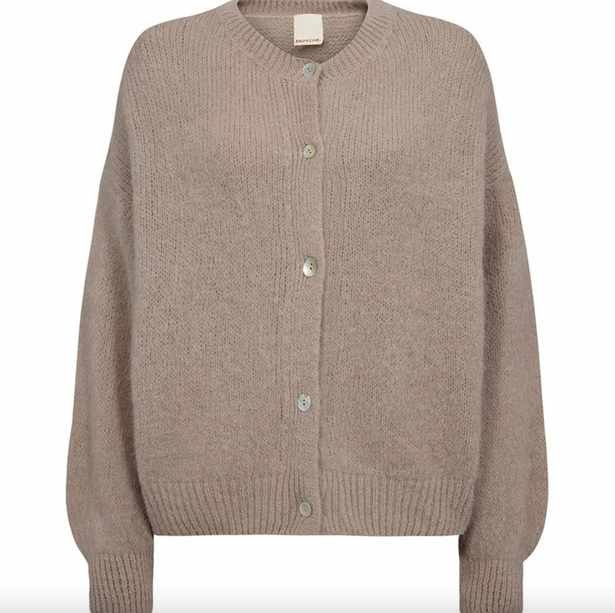 Alpaca cardigan Depeche - Zand