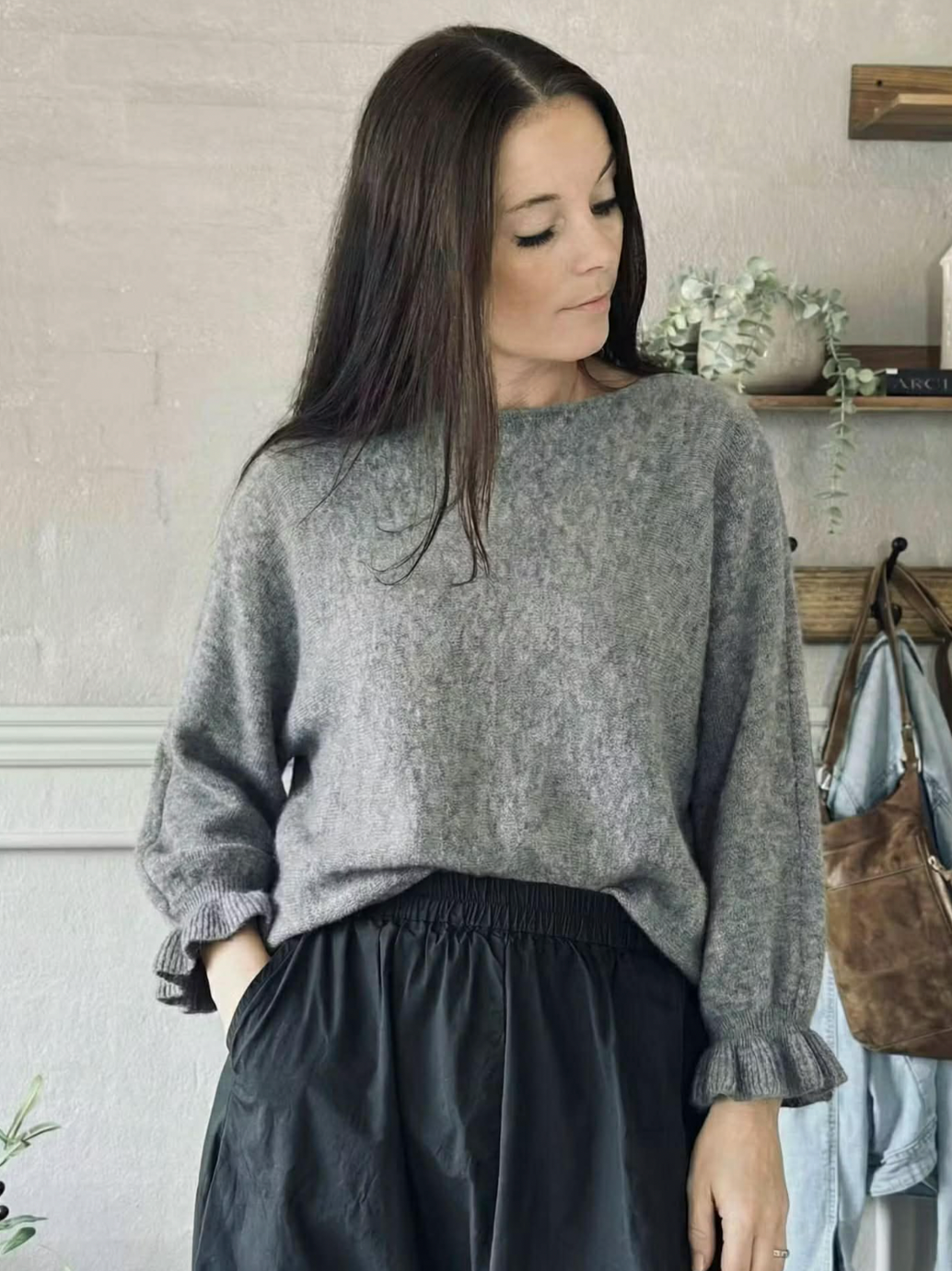 Trui Elder flower - Grey