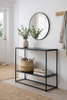 Console tafel - hout en metaal