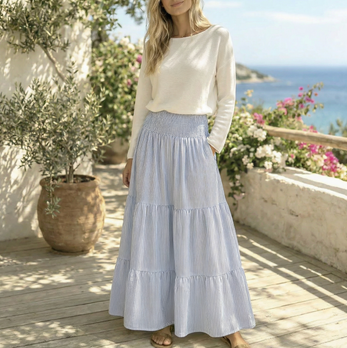 Blouse Dagmar superzachte kwaliteit – Offwhite